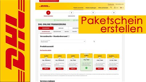 dhl pakete online franken.